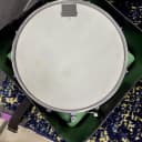 Ludwig L-404 Acrolite 5x14" Aluminum Snare with Rounded Blue/Olive Badge 1980s