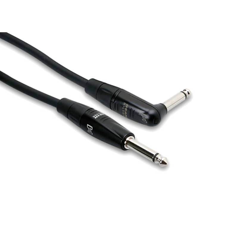 Hosa HGTR-010R Pro Series Straight to Right-Angle Guitar Cable - 10' image 1