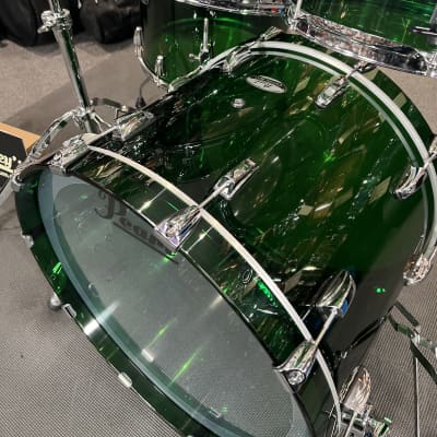 *Limited Edition* Pearl Crystal Beat Acrylic 10/12/16/22" Drum Set Kit in Emerald Glass #754 image 7