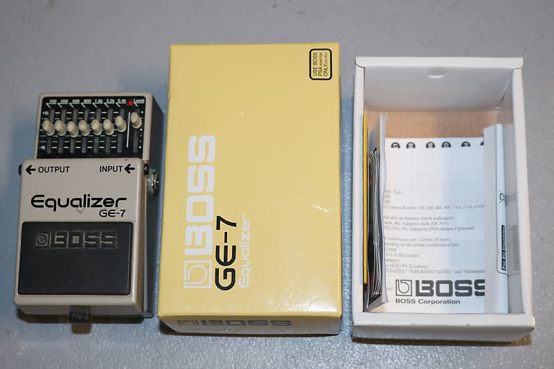 Boss GE7 Equalizer with Box & Manuals Reverb