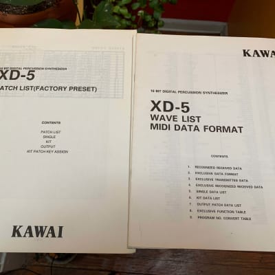 Kawai XD-5 Rackmount Digital Drum Synthesizer with RAM Card, original manual, etc. image 12