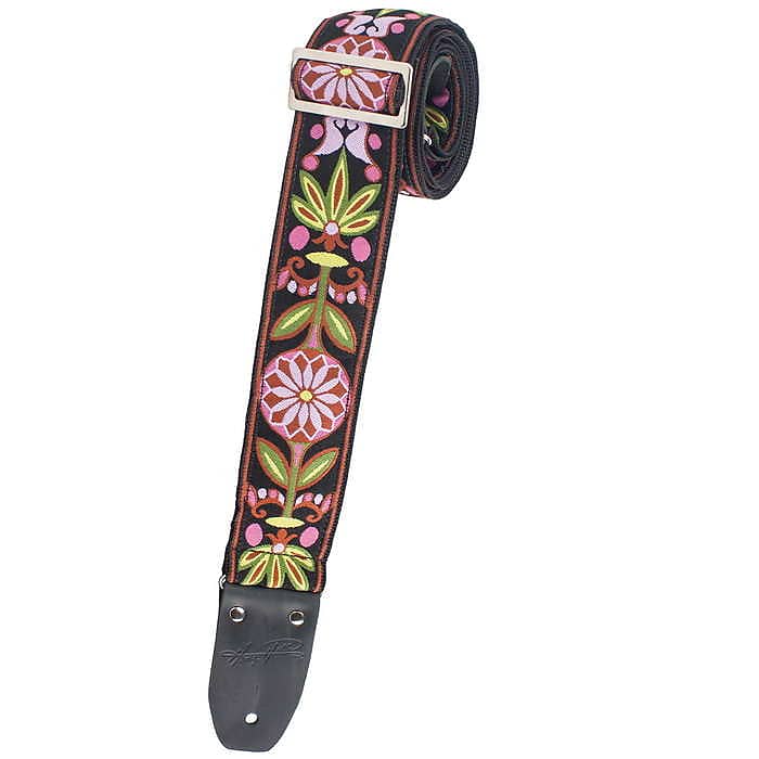 Henry Heller 2″ Woven Jacquard Tri-Glide Guitar Strap w/ Nylon Backing HJQ2-41