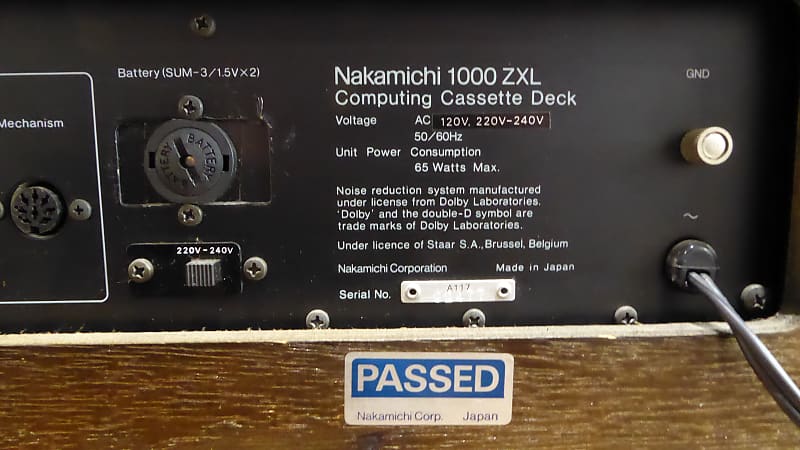 Nakamichi 1000 ZXL 1979 - 1984 - Original
