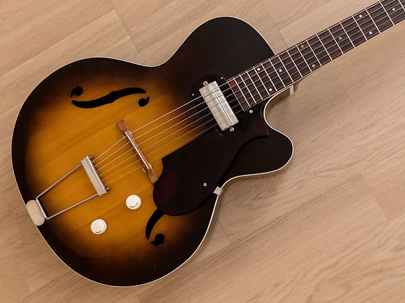 Silvertone H-61 Arch Top Hollow Body Electric Guitar, made