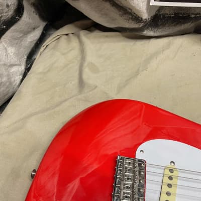 Fender FSR Special Edition '50s Stratocaster Guitar 2015 - Rangoon Red / Maple Neck image 3