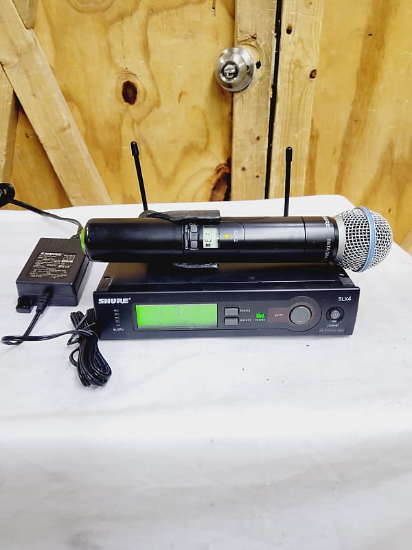 Shure SLX2 Beta 58A Wireless Microphones & SLX4 Receiver H5 Band