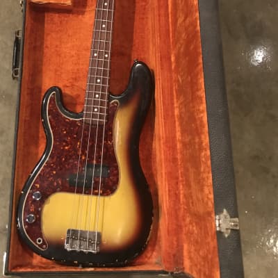 Fender Precision Bass 1966 Sunburst Lefty image 21