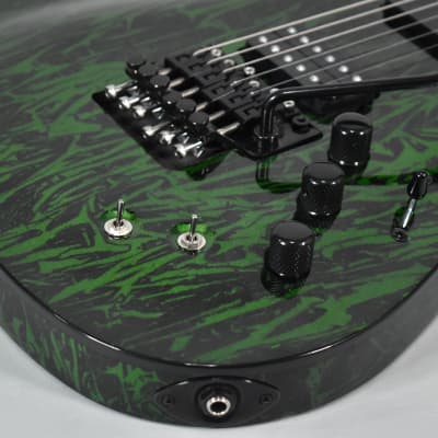 Schecter Guitar Research C-1 FR-S Toxic Venom Finish 6-String Electric Guitar image 7