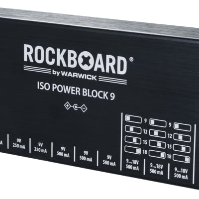 Open Box RockBoard ISO Power Block V9 IEC Isolated Guitar Pedal Power Supply image 7