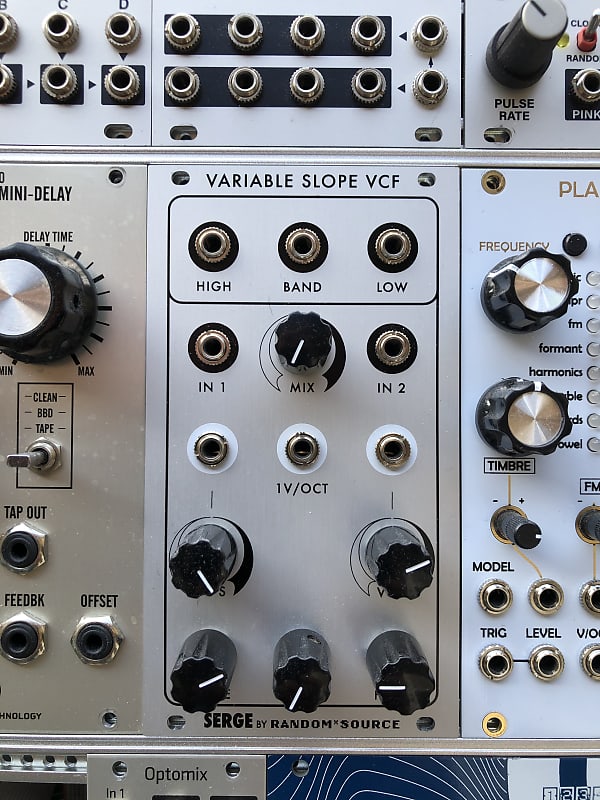 Serge Random Source variable slope VCF Reverb