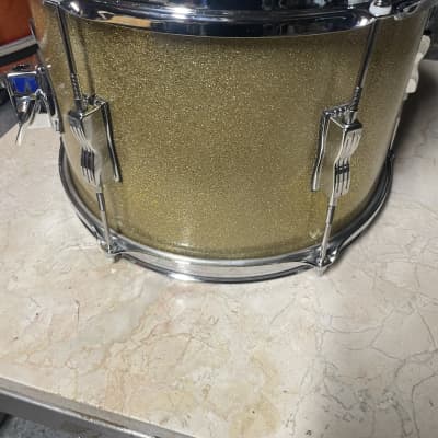 Ludwig 9x13 clubdate gold sparkle 60’s  - Gold Sparkle image 5