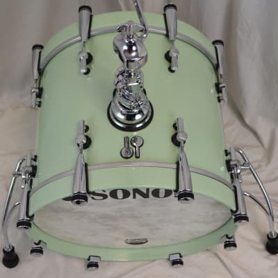 Sonor 18/12/14" SQ2 Drum Set - Vintage Maple Shells Pale Green image 4
