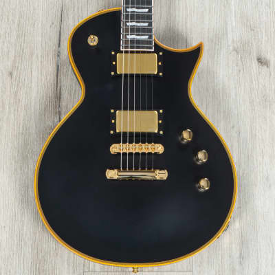 ESP E-II Eclipse DB Guitar, Ebony Fretboard, EMG 81 / 60 Pickups, Vintage Black image 2