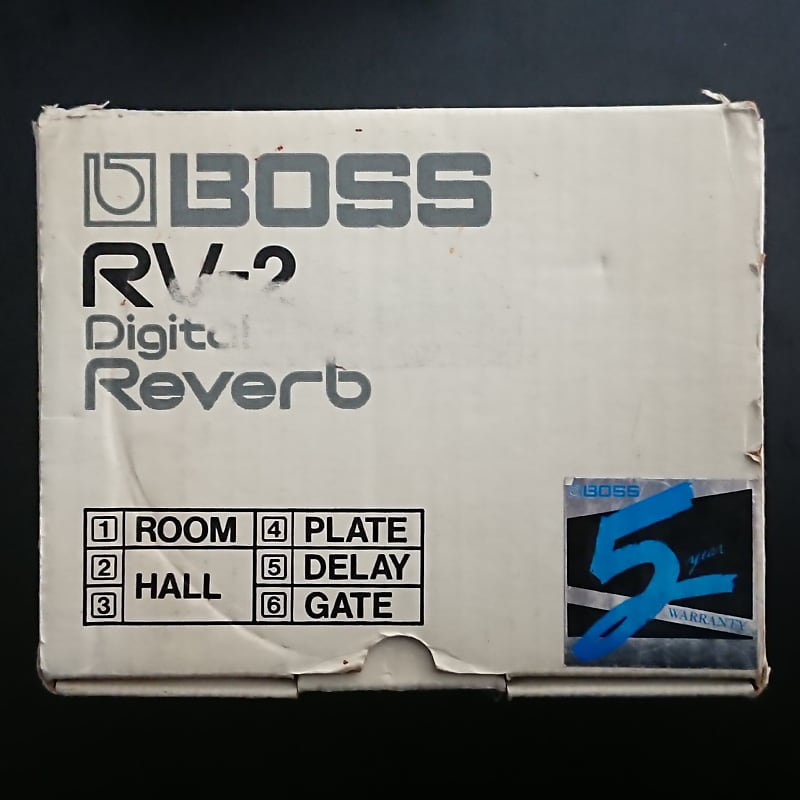 ★希少 ビンテージ★ 1987年 日本製 BOSS RV-2 初期モノ☆ 1987 - Boxed - Made in Japan - Vintage Boss RV-2 Digital