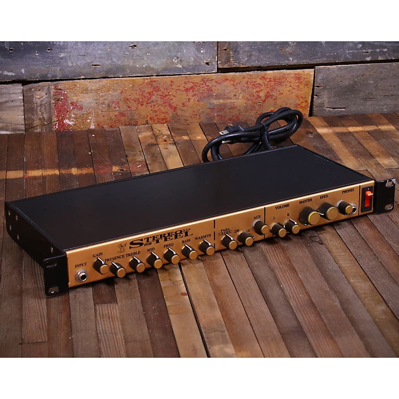 G.D. Walker Stereo Steel / Steel Guitar Preamp Black/Gold Reverb