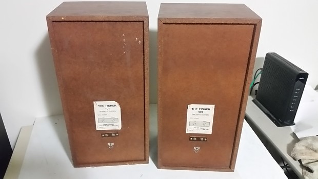 Fisher bookshelf sales speakers