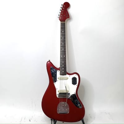 Fender Jaguar 1966 - Candy Apple Red Matched Headstock image 4