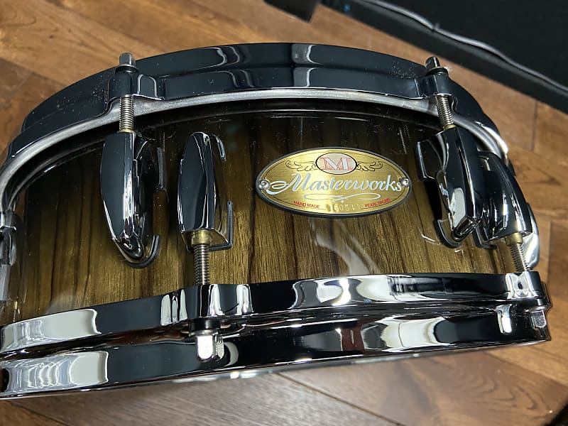 Pearl Masterworks Studio 14x4.5 Snare Drum (maple/gum) - Black