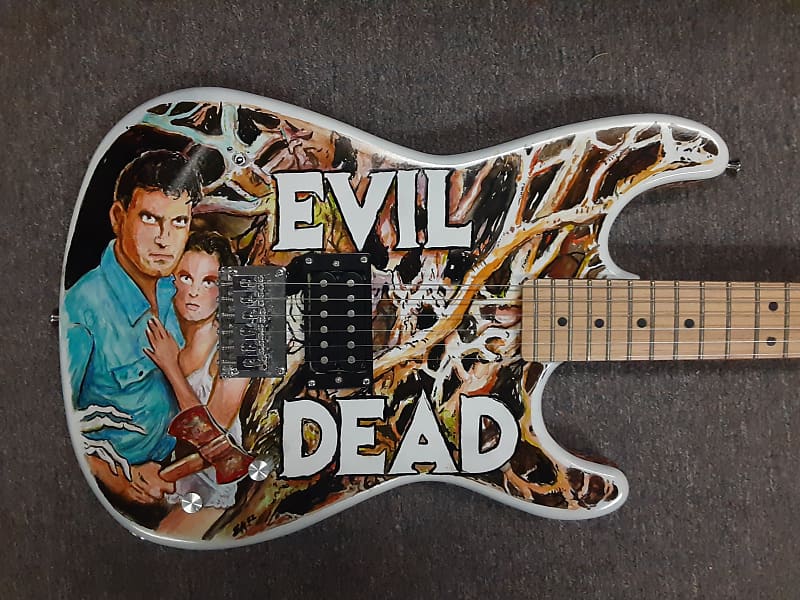 Custom Evil Dead Hand Painted | Reverb