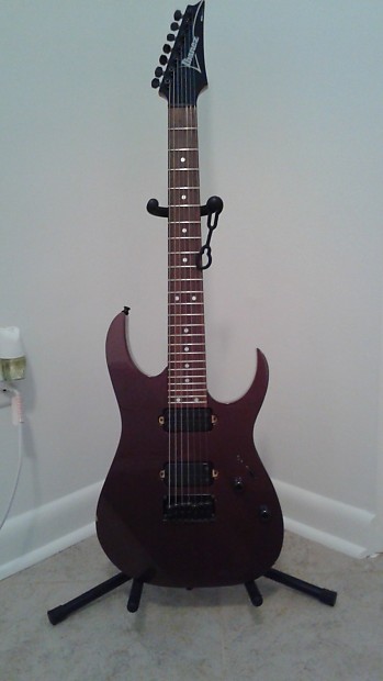 Ibanez RG7421 2000 Cherry Fudge 7 String Guitar (Made in