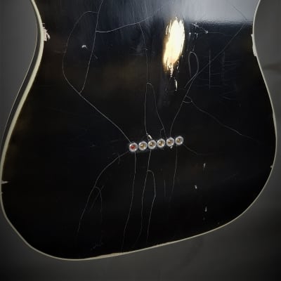 Manuel Ali Guitars Custom Thinline Relic  2020 relic black image 12