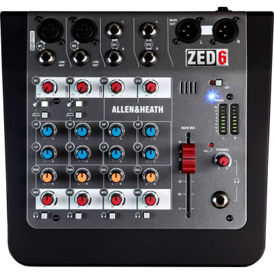 Allen & Heath AH-ZED6 2 Mic/Line with Active DI, 2 Stereo Inputs, 2-band EQ image 10