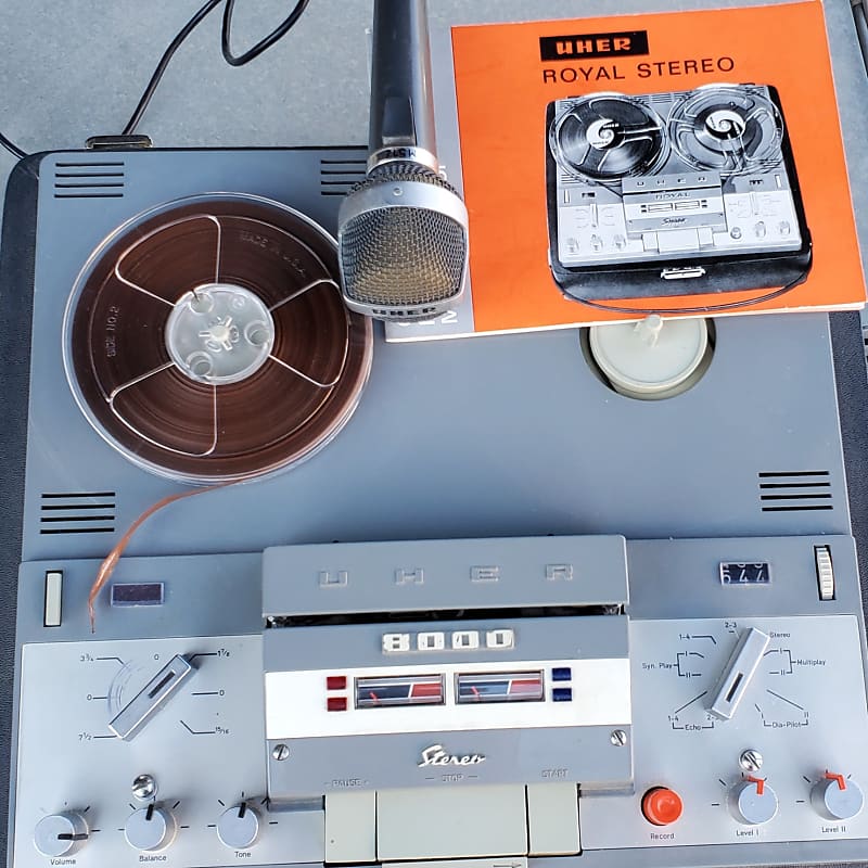 Uher 8000 Reel To Reel #50 4inch Tapes Included.