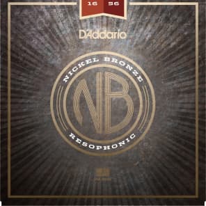 D'Addario NB1656 Nickel Bronze Resophonic Acoustic Guitar Strings - (16-56)