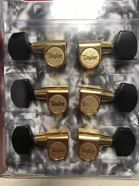 Taylor Tuners Gold w/Ebony Buttons | Reverb