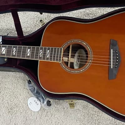D'Angelico Excel Lexington Acoustic Electric Guitar, Auburn DAED300AUBGP w/Case image 9