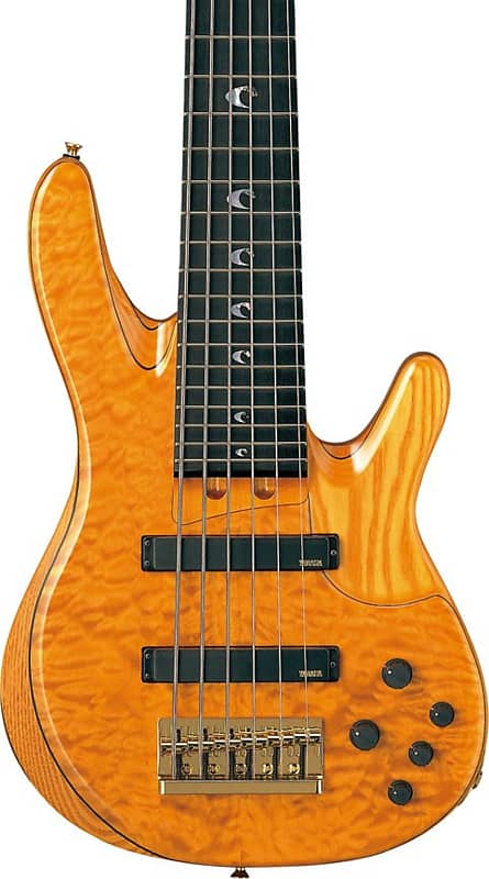 Yamaha TRBJP2 John Patitucci Signature 6-String Bass Guitar, Amber w/ Case image 1