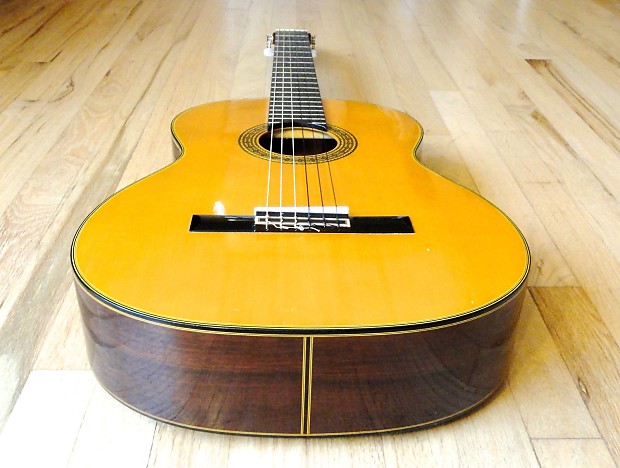 1981 Takamine C-128 Classical Acoustic Guitar Nylon String Japan w/sc