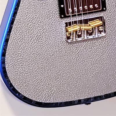 Custom Designed  & Crafted Blue Tele-style Silver Tolex/Dumortierite Stones #023 image 5