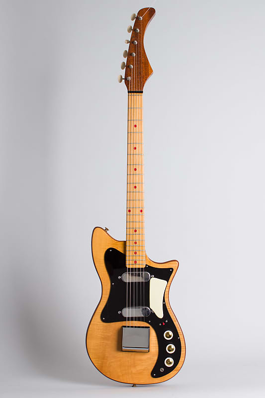 Hohner Zambesi 333 Solid Body Electric Guitar, made by Fenton-Weill (1962), period black hard shell case. image 1