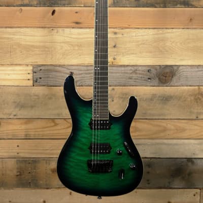 Ibanez Prestige S6521Q Electric Guitar Surreal Blue Burst w/ Case image 4