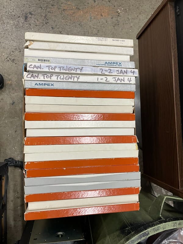 AMPEX 10.5 TAPES, 1/4 wide reel to reel tapes. Probably SSS LOT OF 3!