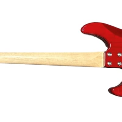 G&L Kiloton 4, Trans Red / Flame Maple Top / Bound Body / Maple *IN STOCK* Neck image 7