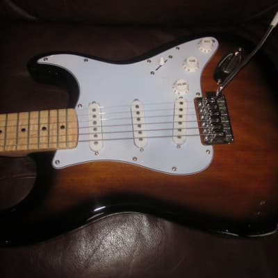 Jay Turser  Double Cutaway Electric Guitar w/ Cable, Tremolo Bar, and Allen Wrench JT-300M-TSB-M-U - Tobacco Burst image 2