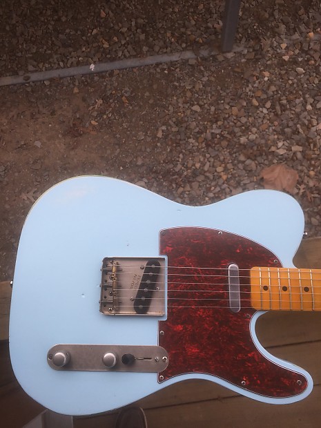 Tele Partscaster Custom Relic Sonic Blue | Reverb