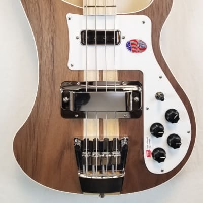 Rickenbacker 4003W Walnut Electric Bass, Maple Neck, Full Inlay, Wired For Stereo, W/Case image 5