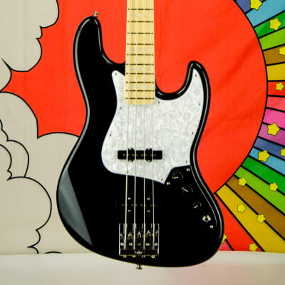 Fender U.S. Geddy Lee Jazz Bass, Maple Fingerboard, Black, USA image 2