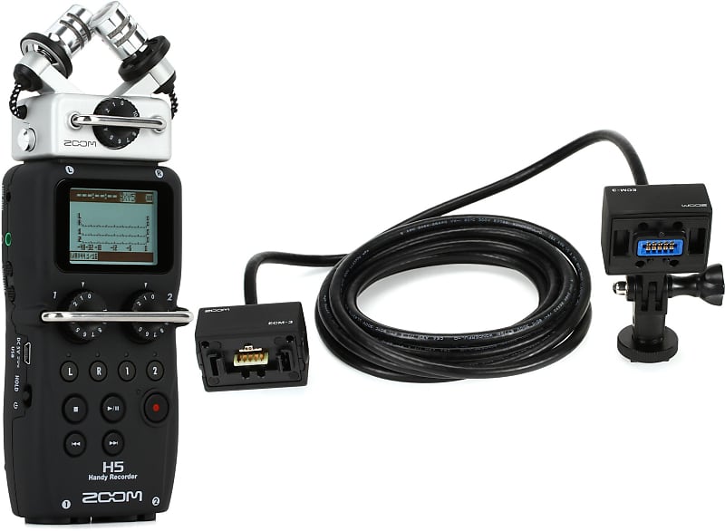 Zoom H5 4-channel Handy Recorder  Bundle with Zoom ECM-3 Extension Cable for H8  H6  H5  F8  Q8 - 3 meter image 1