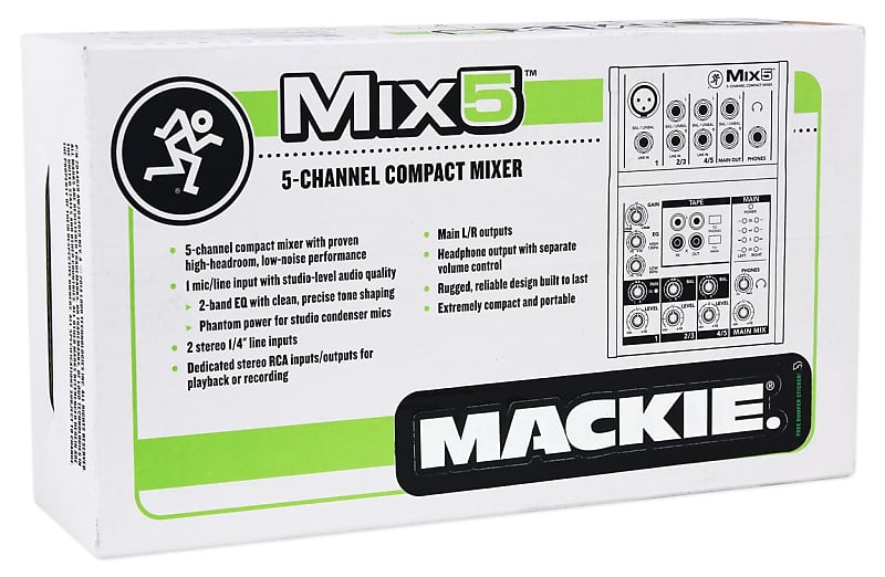 Mackie Mix5 - 5-Channel Compact Mixer MIX5 B&H Photo Video