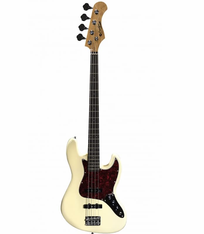 Jazz bass Prodipe JB80RA 2024 White vintage Reverb
