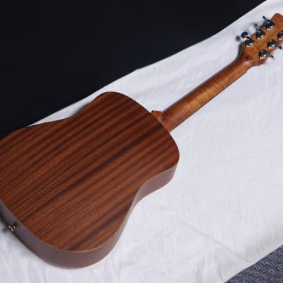 Luna Safari Muse Spruce acoustic guitar NEW - 3/4 Travel Size w/ Gig Bag + Tuner image 6