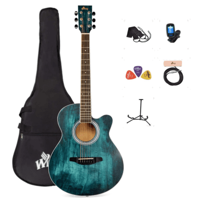 Acoustic Guitar Bundle Acoustic Guitar 40" Full Size Beginner Kit - FREE Shipping image 1
