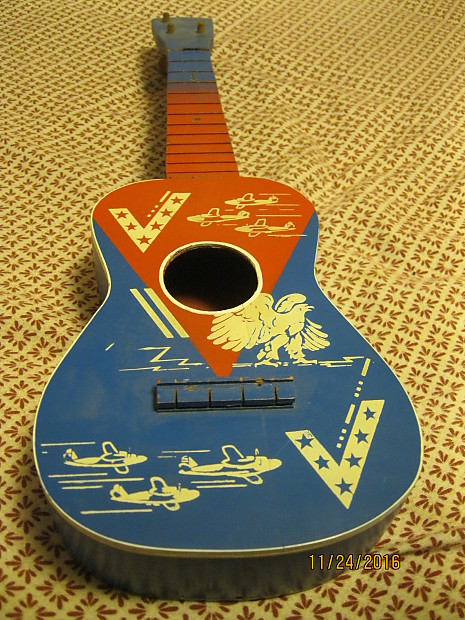 Regal WW Victory Stenciled Ukulele 1942 Painted Reverb