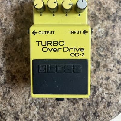 Boss OD-2 Turbo OverDrive (Black Label) 1985 - 1988 - Yellow image 1