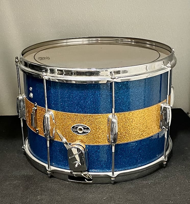 Vintage Slingerland Marching Snare Drum 1970’s? Blue and Reverb