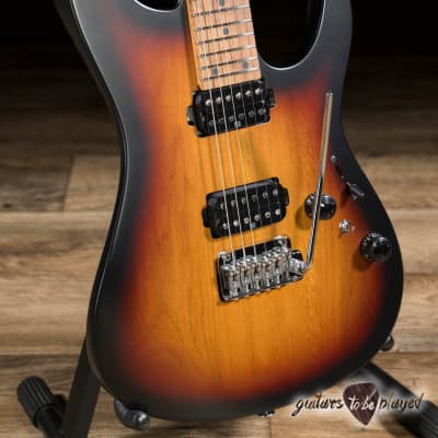 Ibanez AZ2402 Prestige HH Roasted Maple Neck Guitar w/ Case –Tri-Fade Burst Flat image 3